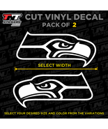 Seattle Seahawks Logo Vinyl Decal Sticker – Pack of 2 – Select Size &amp; Color - $3.00+