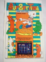 1982 Color Ad BurgerTime Mattel Electronics Video Game - £6.25 GBP
