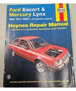 Haynes Ford Escort &amp; Mercury Repair Manual 36016 Book 1981 thru 1990 PB - €9,78 EUR