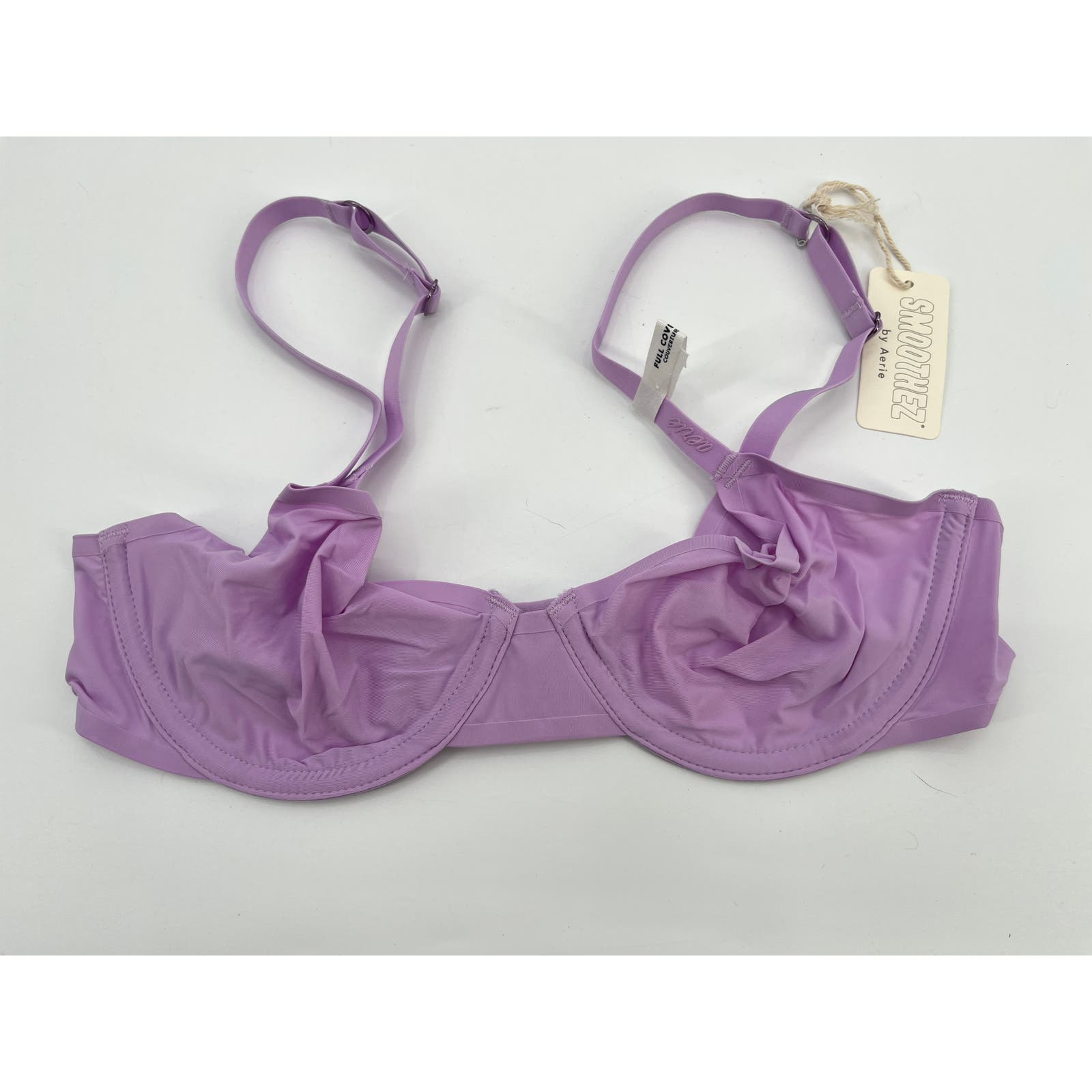 Primary image for NWT Aerie Smoothez Full Coverage Bra Sz 34B Pale Purple Lilac Underwire