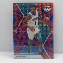 2019-20 Panini Mosaic Basketball Malik Monk #112 Blue Reactive Charlotte Hornets - £1.57 GBP