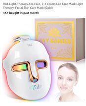 JAY SAREES Red-Light-Therapy-for-Face, 7-1 Colors Led Face Mask Light Th... - $64.23