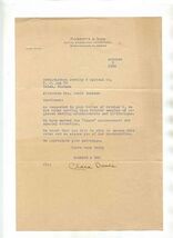 Roberts and Son Letter 1938 Birmingham Alabama Social Engraving Department - $17.82