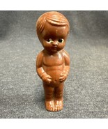 Vintage Celluloid Hard Plastic Penny Doll Figure Kewpie 3.25” Tall - $4.95