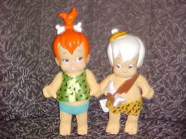 Pebbles and Bam Bam Plush Dolls From The Flintstones 1994 Hanna Barbera Nice - £79.12 GBP