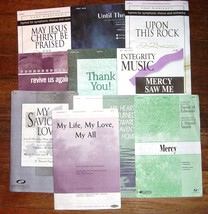 Lot 10 Christian Religious Hymns Praise Sheet Music Pamphlets  - £5.49 GBP