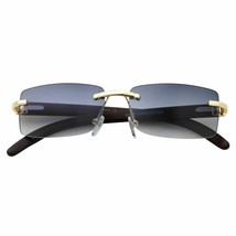 Uncut Gems Adam Sandler Glasses, Rimless Wooden Gold Glasses Frame Men - $36.99