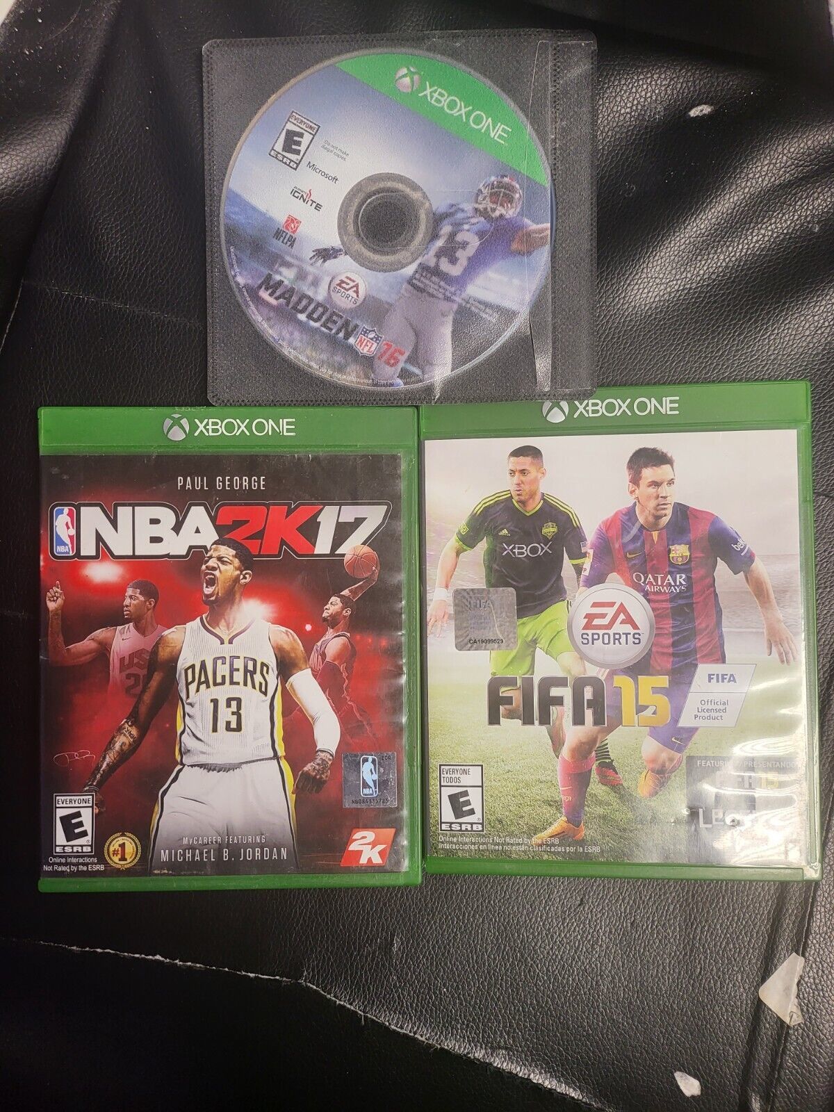 Primary image for Lot Of  3 Games : NBA 2K17 + FIFA15 [COMPLETE] + MADDEN 16 [GAME ONLY]Xbox One