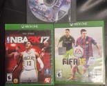 Lot Of  3 Games : NBA 2K17 + FIFA15 [COMPLETE] + MADDEN 16 [GAME ONLY]Xb... - £4.75 GBP