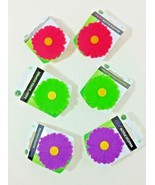 Charles Viancin Flexible Silicone Daisy Bottle Stoppers Green Pink Purple - $35.99