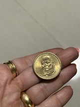 2008 P- John Q Adams Presidential Golden Dollar Coin US 1$ Decent Condition - £8.44 GBP