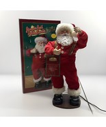 Vintage Jingle Bell Rock Santa Singing Dancing Animated Christmas 1998 W... - $84.14