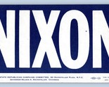 New York Republican Campaign Committee Richard Nixon Campaign Bumper Sti... - £13.27 GBP