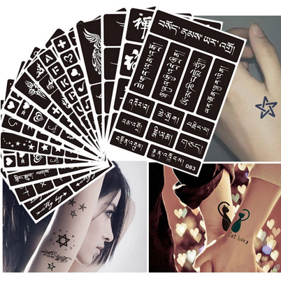 Henna Tattoo Stencils Set of Four - $8.50