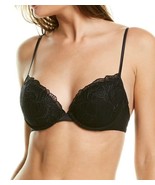 La Perla Camelia Black Underwire Metallic Embroidery Lace Push-Up Bra NWT - $130.00