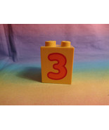 LEGO Duplo Replacement Brick Number 3 Yellow 2 X 2 Dot - £0.88 GBP