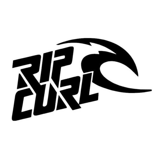 2x Rip Curl Logo Vinyl Decal Sticker Different colors & size for Cars/Bikes/Wind