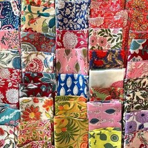Wholesale Lot Of Cotton Napkins Set dinner napkins Block Printed floral ... - $30.28 CAD+