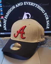 MLB-Atlanta Braves Baseball Cap adjustable  New Era 9FORTY Gray/Navy Hat - $458.46 MXN