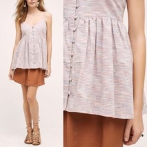 New Anthropologie Button Front Strappy Tank by TYLHO SPACEDYED  $88 Small - £23.74 GBP