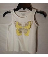 NWT The Children&#39;s Place Baby Girls&#39; Graphic Tank Top White and Gold 3T - £7.58 GBP