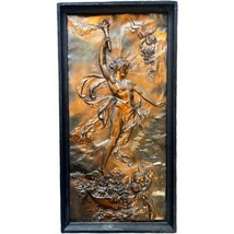 Karl Sterrer Austria Aurora High Relief Metal Plaque Art Nouveau c 1900 Antique - £1,309.44 GBP