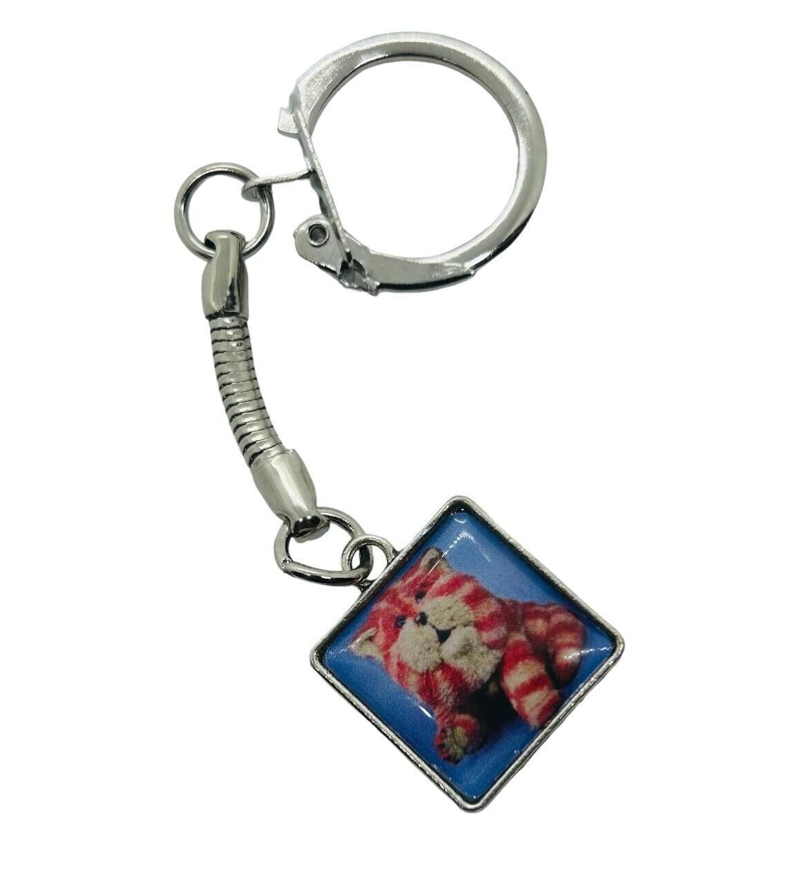 Unique BAGPUSS KEYCHAIN handmade KEYRING gift bag RETRO kids tv 70s bbc ... - $7.52