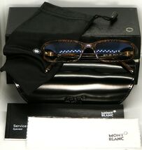 NEW MONT BLANC MB 70 400 STRIPED HAVANA EYEGLASSES GLASSES FRAME 55-17-140mm - $198.00