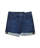 American Eagle Womens Dark Wash Curvy Fit Midi Jean Shortie Shorts, US 4... - $38.07 CAD