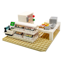 MOC Bakery Shop Building Blocks Oven Bricks City Bread Dessert Food Bloc... - £11.95 GBP