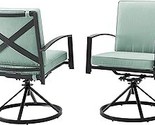 Crosley Furniture KO60026BZ-MI Kaplan Outdoor Metal Dining Swivel Chairs... - $775.99