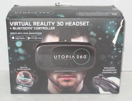 Retrak Utopia 360 VR Goggles Virtual &amp; Augmented Reality Headset iPhone Android - £19.33 GBP
