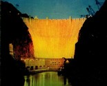 Clark Contea Nevada Nv Hoover Dam Da Basamento Sotto Cromo Cartolina L5 - £4.05 GBP