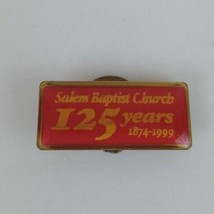 Vintage 1874-1999 Salem Baptist Church 125 Years Lapel Hat Pin - $8.42