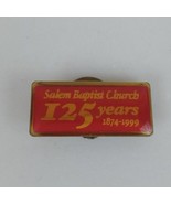 Vintage 1874-1999 Salem Baptist Church 125 Years Lapel Hat Pin - $8.42