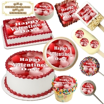 Floating Hearts Valentine&#39;s Day Edible Toppers ~ Many Sizes To Choose From! - £9.23 GBP
