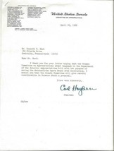 Carl Hayden Signed 1966 Typed Letter on US Senate Letterhead - £39.10 GBP