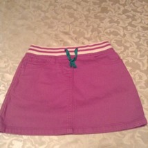 Mini Boden skirt Size 7Y Size 8Y ribbed waist jean purple lavender girls - £12.01 GBP