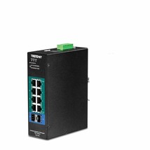 TRENDnet 10-Port Industrial Gigabit L2 Managed PoE+ DIN-Rail Switch, 8 x Gigabit - £512.43 GBP