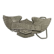 Vintage 70s BEECH Aircraft Pilot Aviator Wings Belt Buckle Limited Edition USA - £17.19 GBP