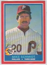G) 1987 Fleer Baseball&#39;s Hottest Stars Trading Card - Mike Schmidt #35 of 44 - £1.57 GBP
