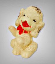 Vintage Edward Mobley Rubber Squeak Toy Dog Squeezable Cocker Spaniel 1958 5 In. - £13.06 GBP