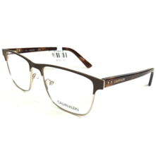 Calvin Klein Eyeglasses Frames CK18304 200 Brown Gold Square Half Rim 53... - $55.88