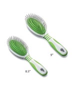 Dog Grooming Pin Brush Ergonomic Grip Handle White Green 2 Sizes To Choo... - $349.91 MXN+