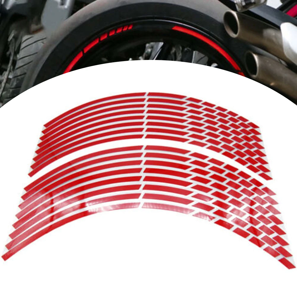 Car Wheel Rims Protectors Decor Strip Tire Guard Line Bicycle Decals Mot... - £41.28 GBP