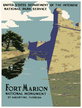 16x20&quot;Decoration Poster.Interior design art.Fort Marion St.Agustine castle.6451 - £14.80 GBP