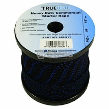 146-911 Stens 100ft 1/8" diameter True Blue Starter Rope #4 Solid Braid - $24.75