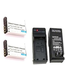 TWO 2 NP-40 Batteries + Charger for DXG DXG-535V DXG-566V DXG-580VBL - £18.06 GBP