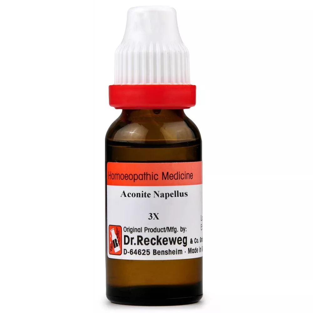 Dr Reckeweg Aconite Napellus Dilution 3X (11ml) - $9.98