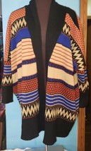 Selfie Couture By Trendology Knitted Aztec Southwest Open Cardigan Sweat... - $19.95